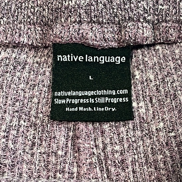 Men’s Native Language Grape Purple Corduroy Knit Stretchy Shorts Large - Picture 3 of 3